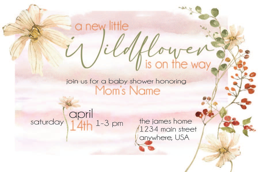 Wildflower  - Invitations - $25