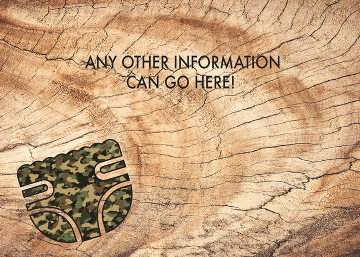 Camo this Cutie  - Invitations - $25
