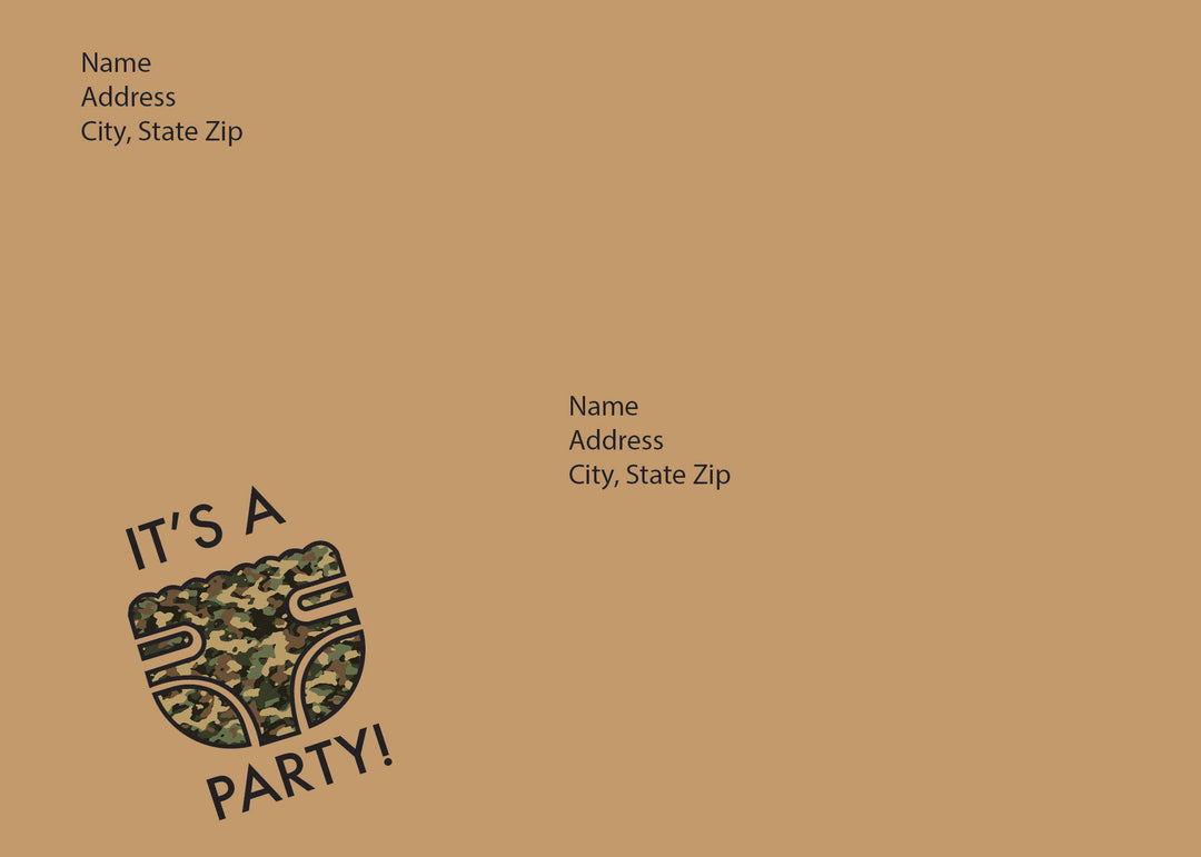 Camo this Cutie  - Invitations - $25
