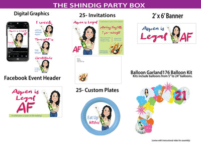 Legal AF- Caricature Shindig Party Box