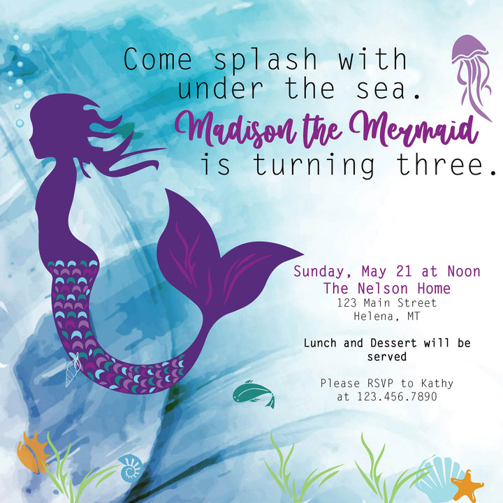 Mermaid - Digital Graphics $10.00