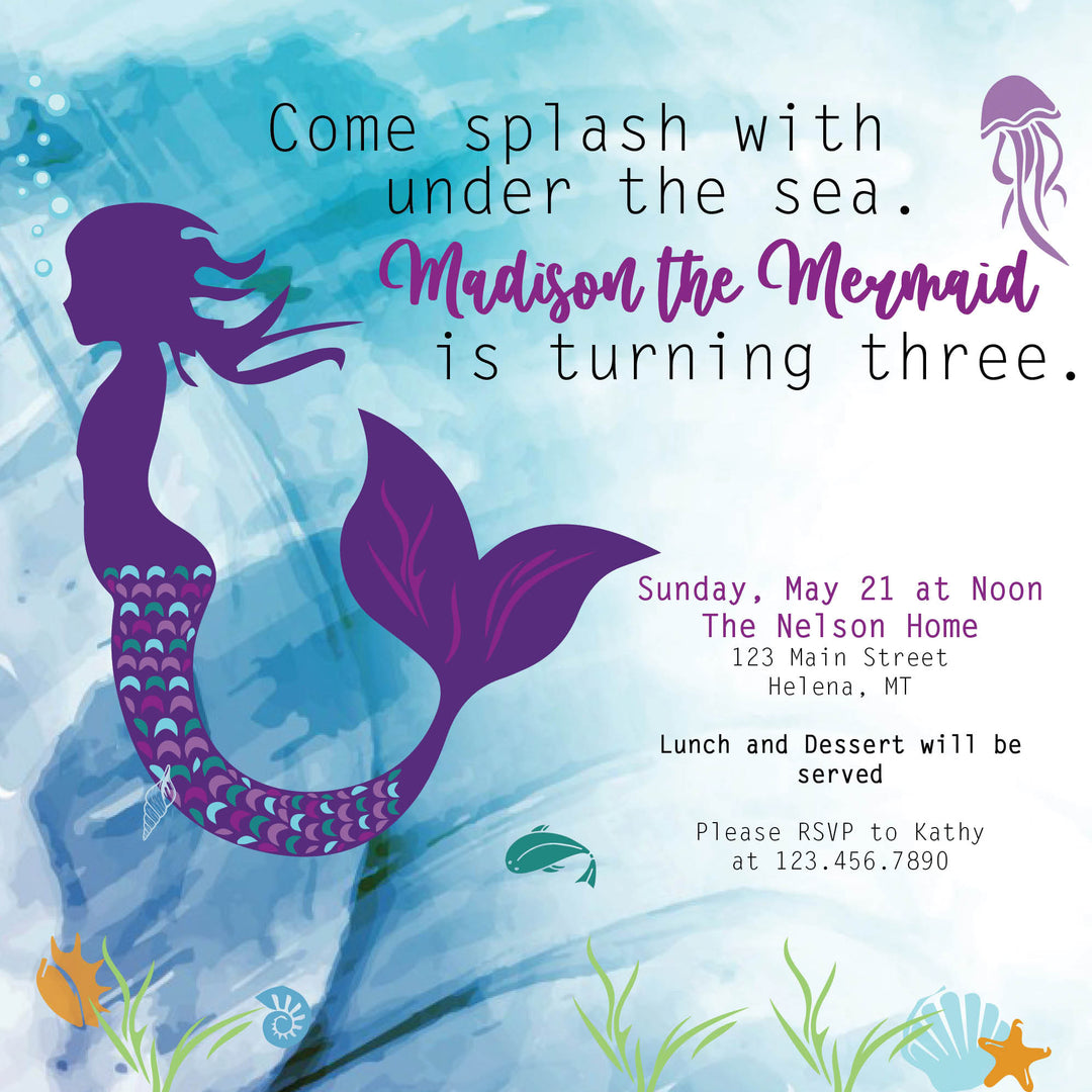 Mermaid Birthday Box