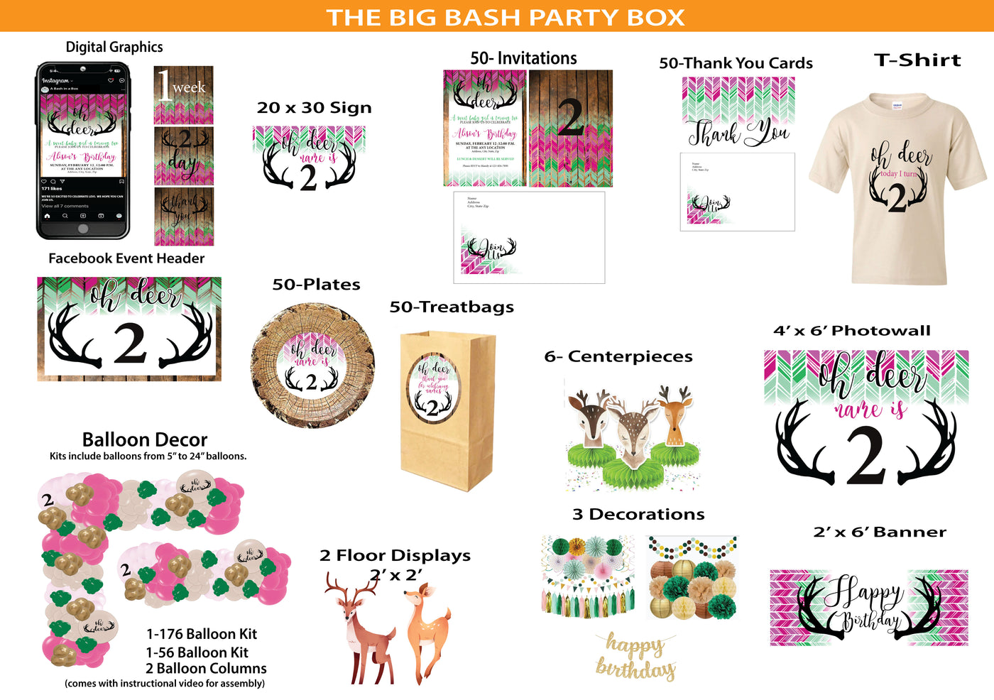 Oh Deer -The Big Bash Party Box