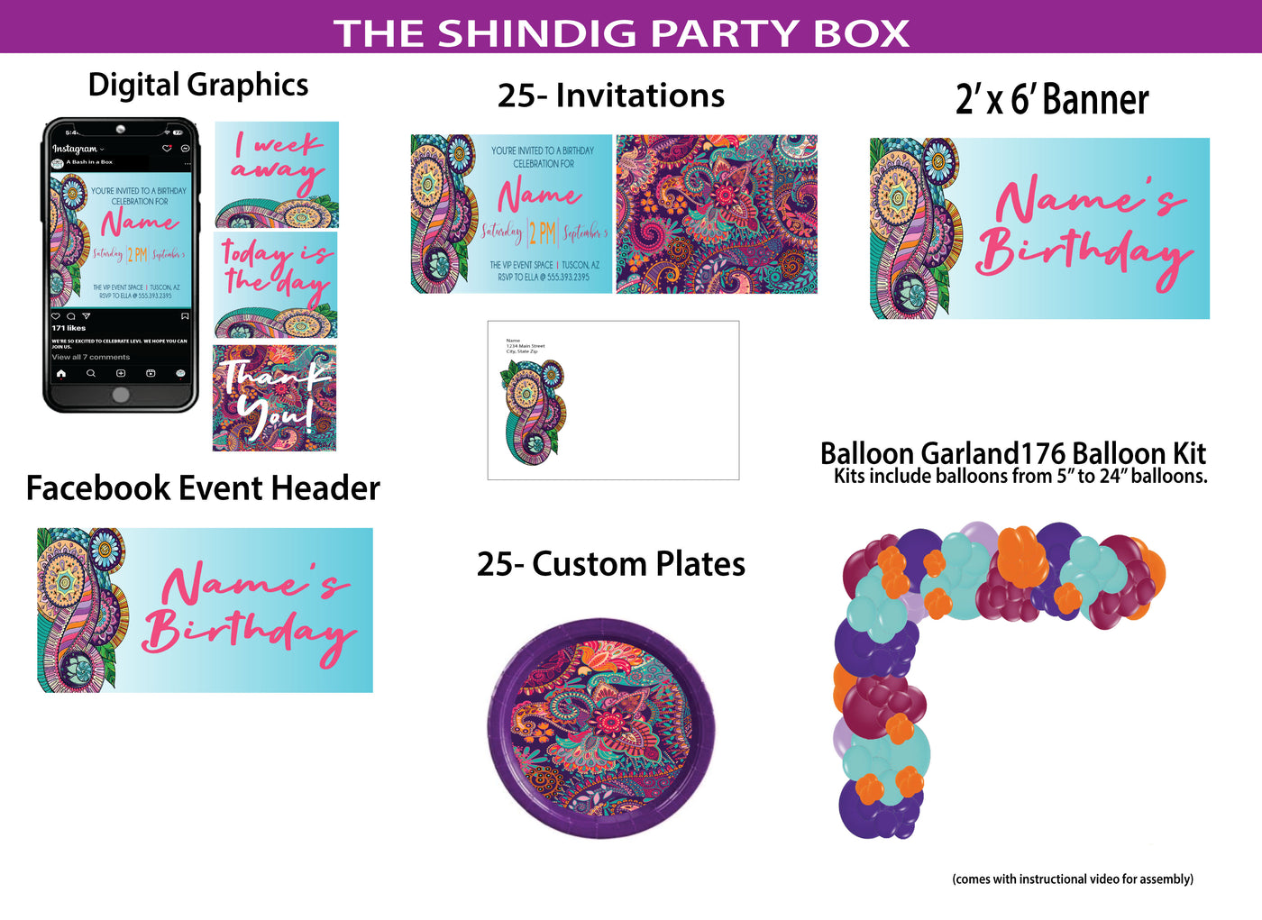 Paisley -Shindig Party Box