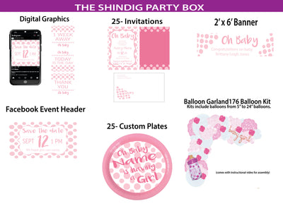 Pink Polka Dots -Shindig Party Box