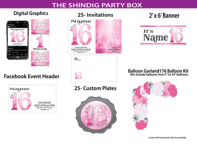 Sweet Sparkly 16 - Shindig Party Box