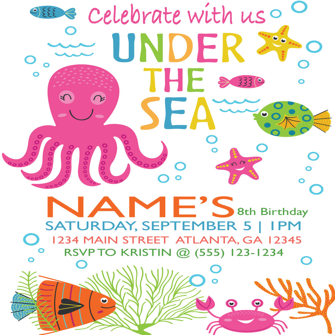 Under the Sea Birthday Box