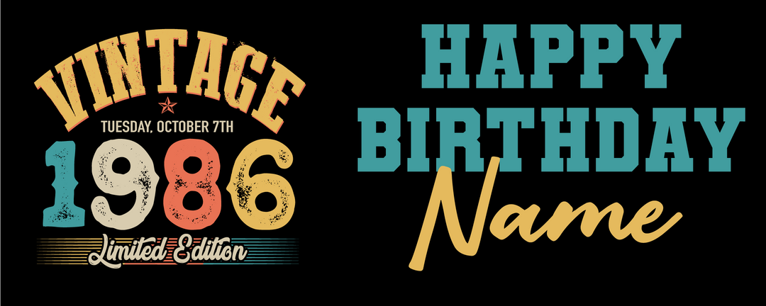 Vintage - Banner -$25.00