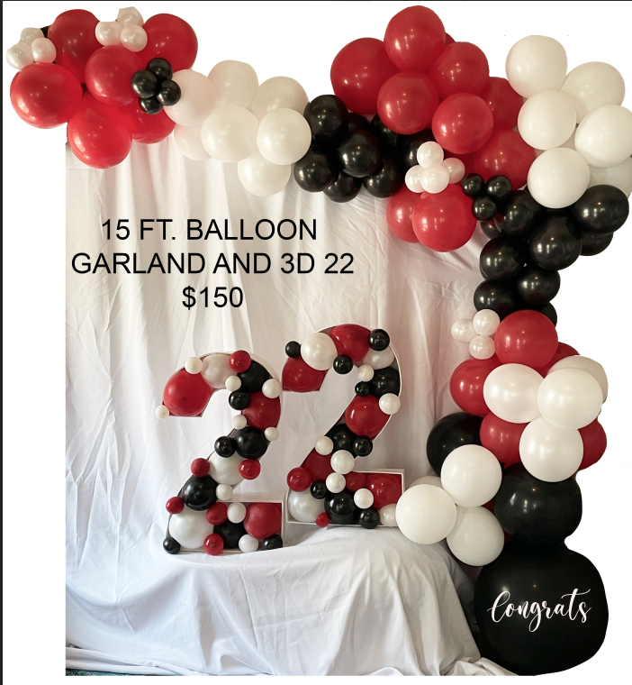 Grad Party Balloon Garland & 3D 22