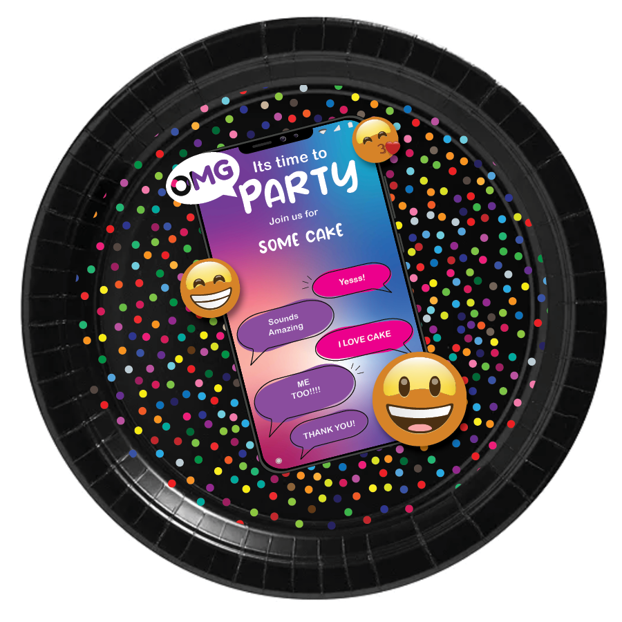 Social media Plate and tableware